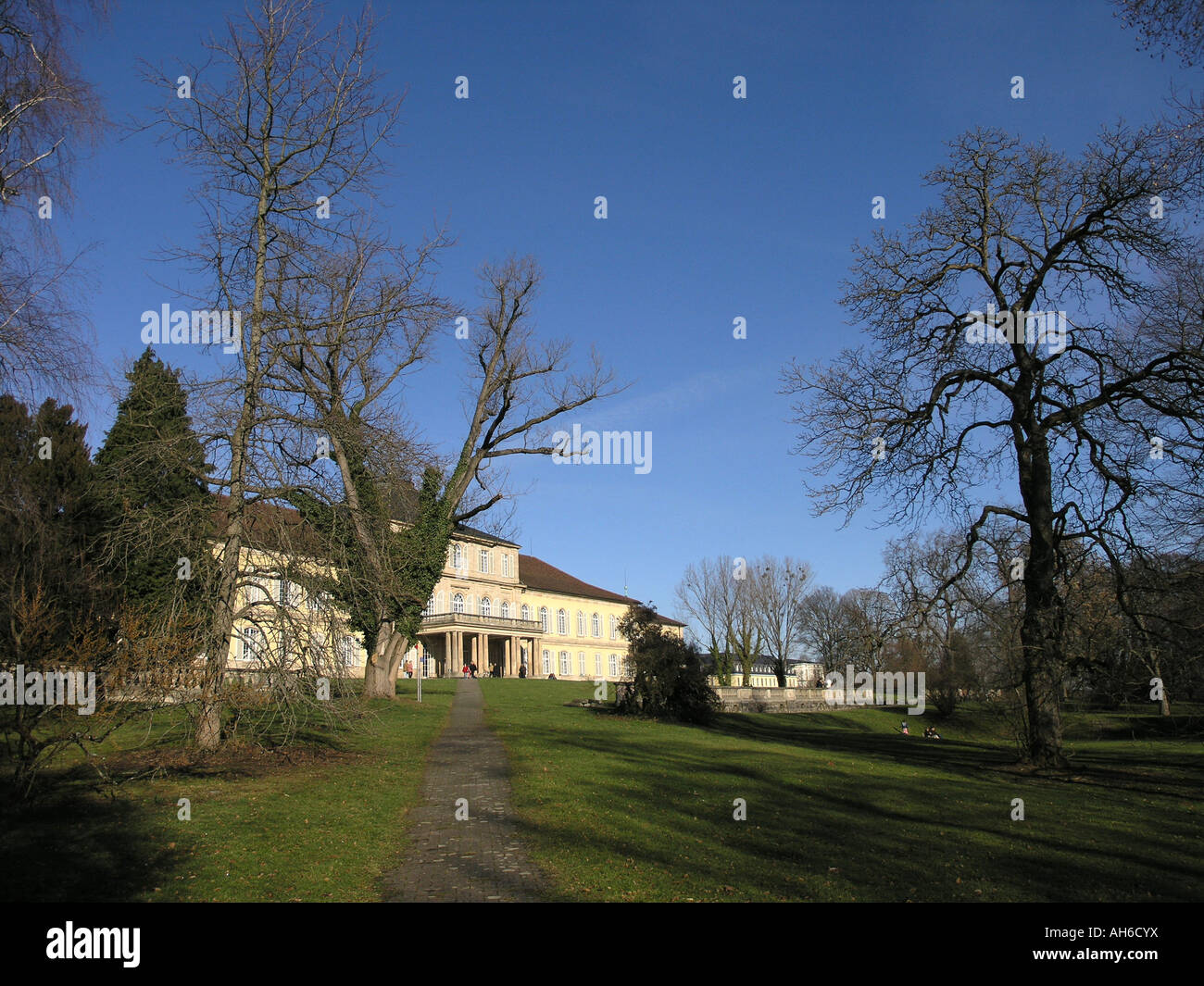 Schloss Und Zugleich Universität Hohenheim Stuttgart Deutschland Stockfoto
