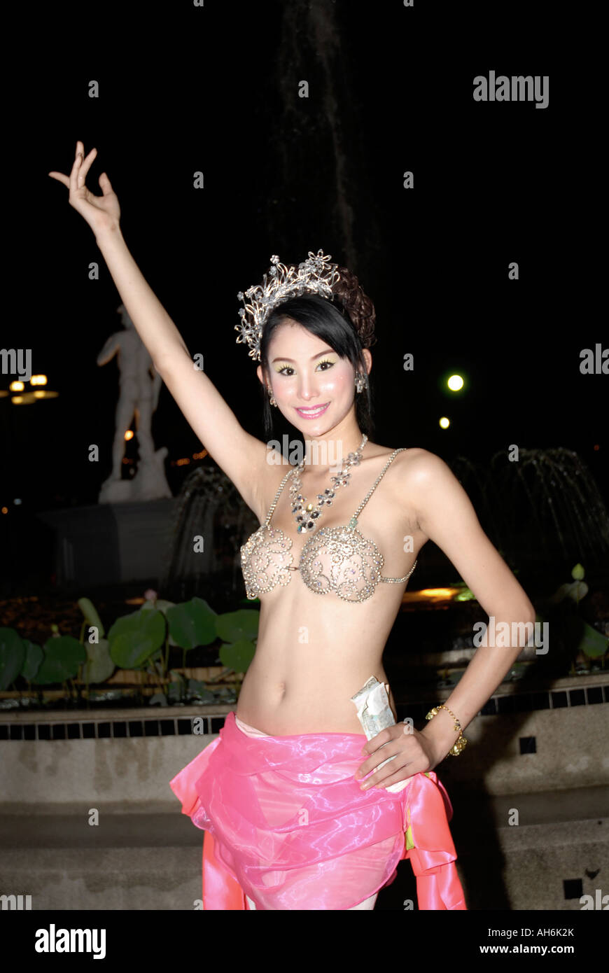 Eine transsexuelle Superstar in einer berühmten Tiffany-Kabarett-Show in Pattaya Thailand Stockfoto