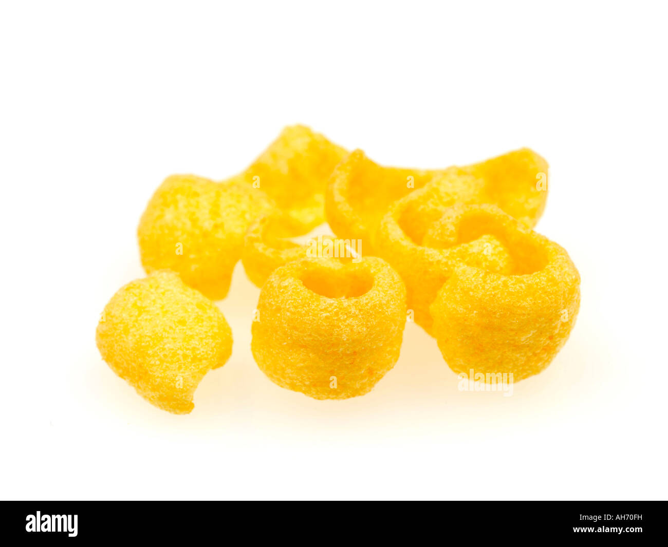 Achtelnoten Käse Chips Stockfoto