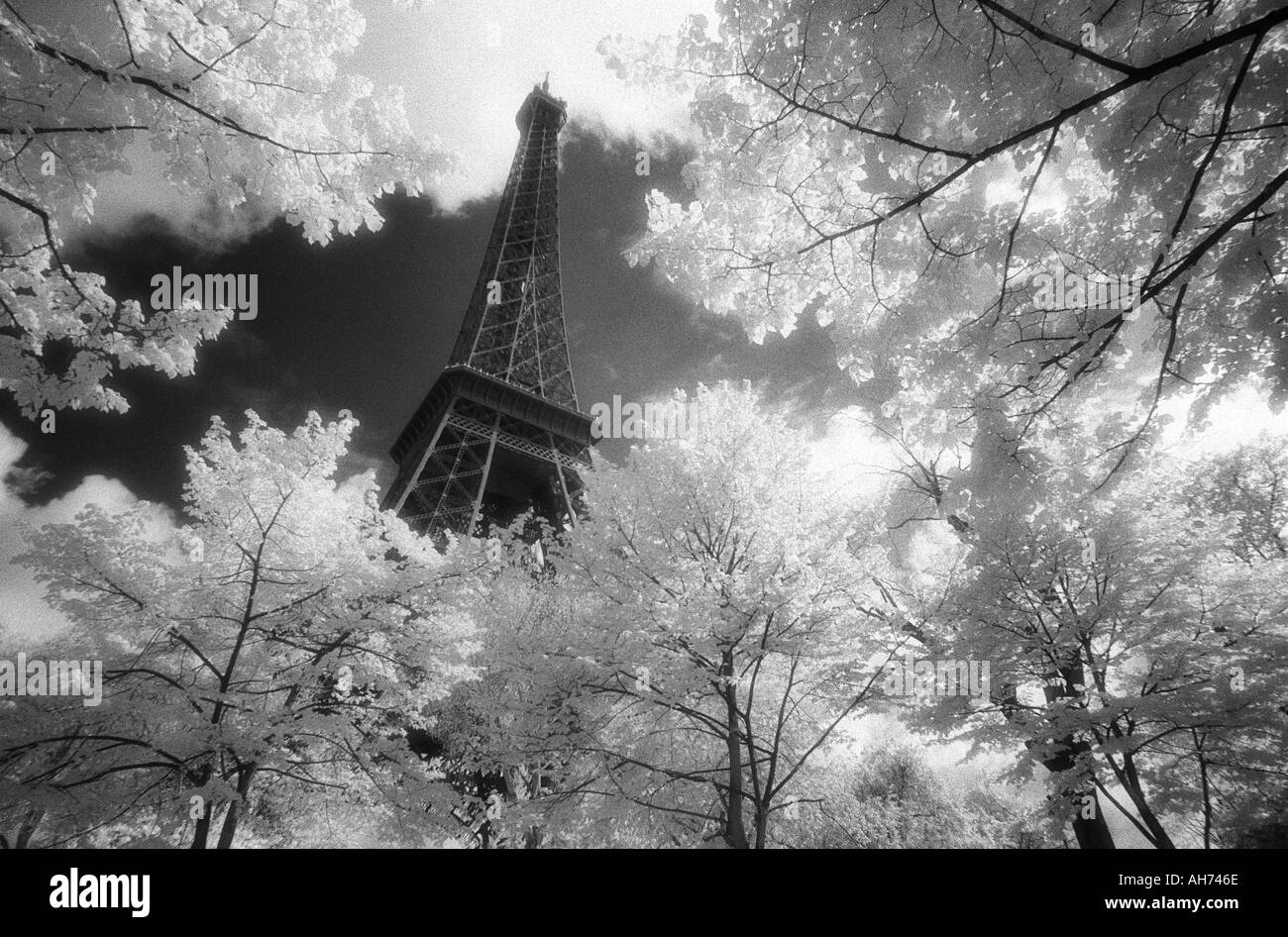 Der Eiffelturm Paris Frankreich Stockfoto