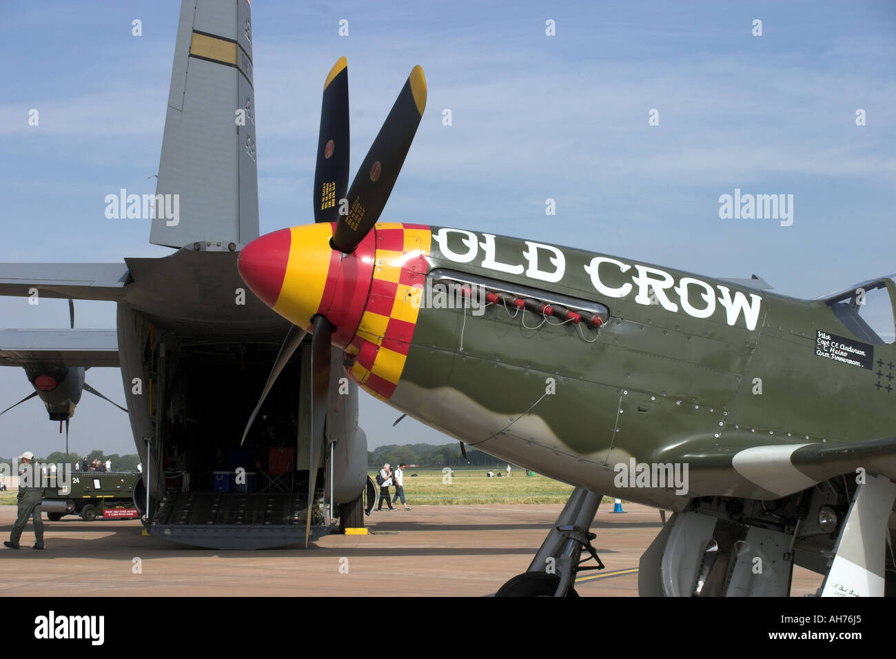 P - 51D Mustang Old Crow Stockfoto
