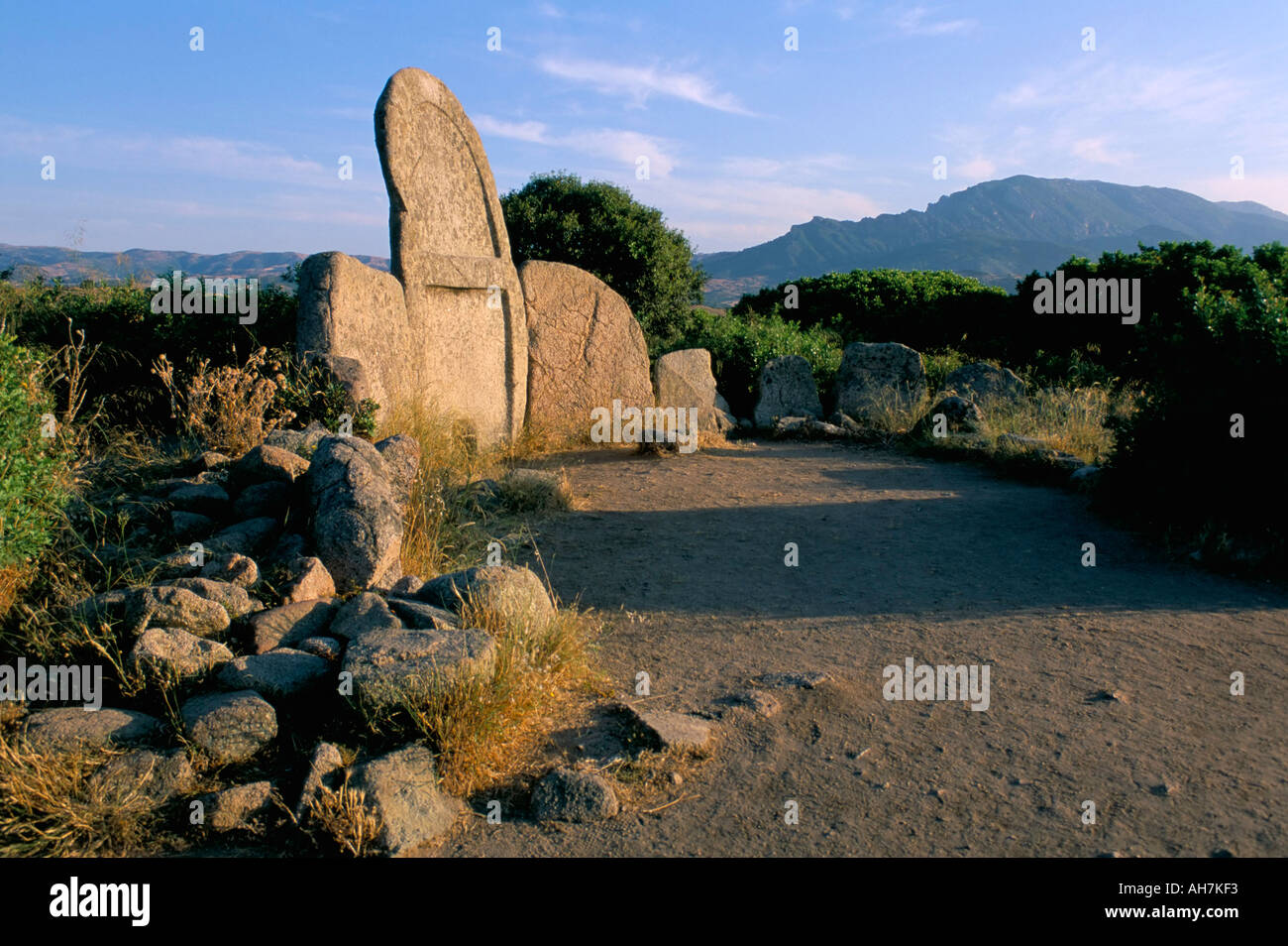 Tombe des Geants Riesen Grab Nuoro Provinz Insel Sardinien Italien Mittelmeer Europas Stockfoto