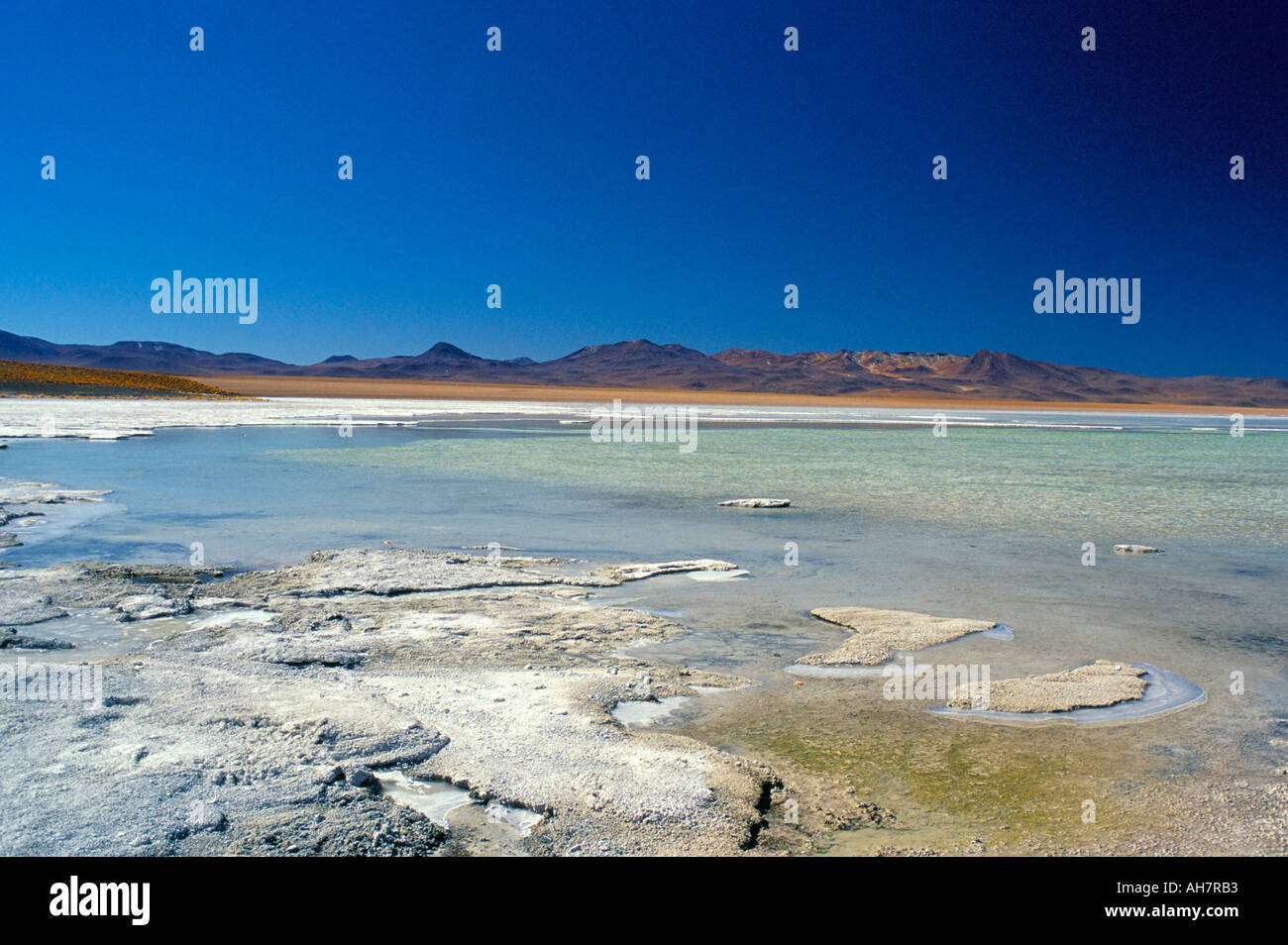 Lago Verde Salar de Uyuni Bolivien Südamerika Stockfoto