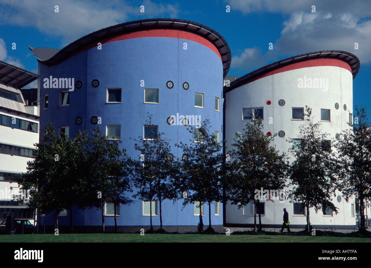 Edward Cullinan Architekten neue Studentenwohnheime der Universität von East London Docklands Campus England UK Stockfoto