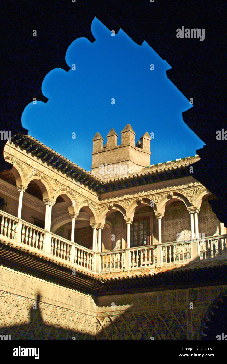 Real Alcazar Palast in Sevilla Spanien Stockfoto