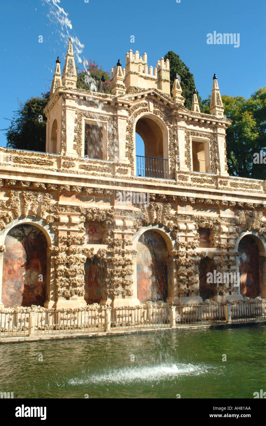 Real Alcazar Palast in Sevilla Spanien Stockfoto