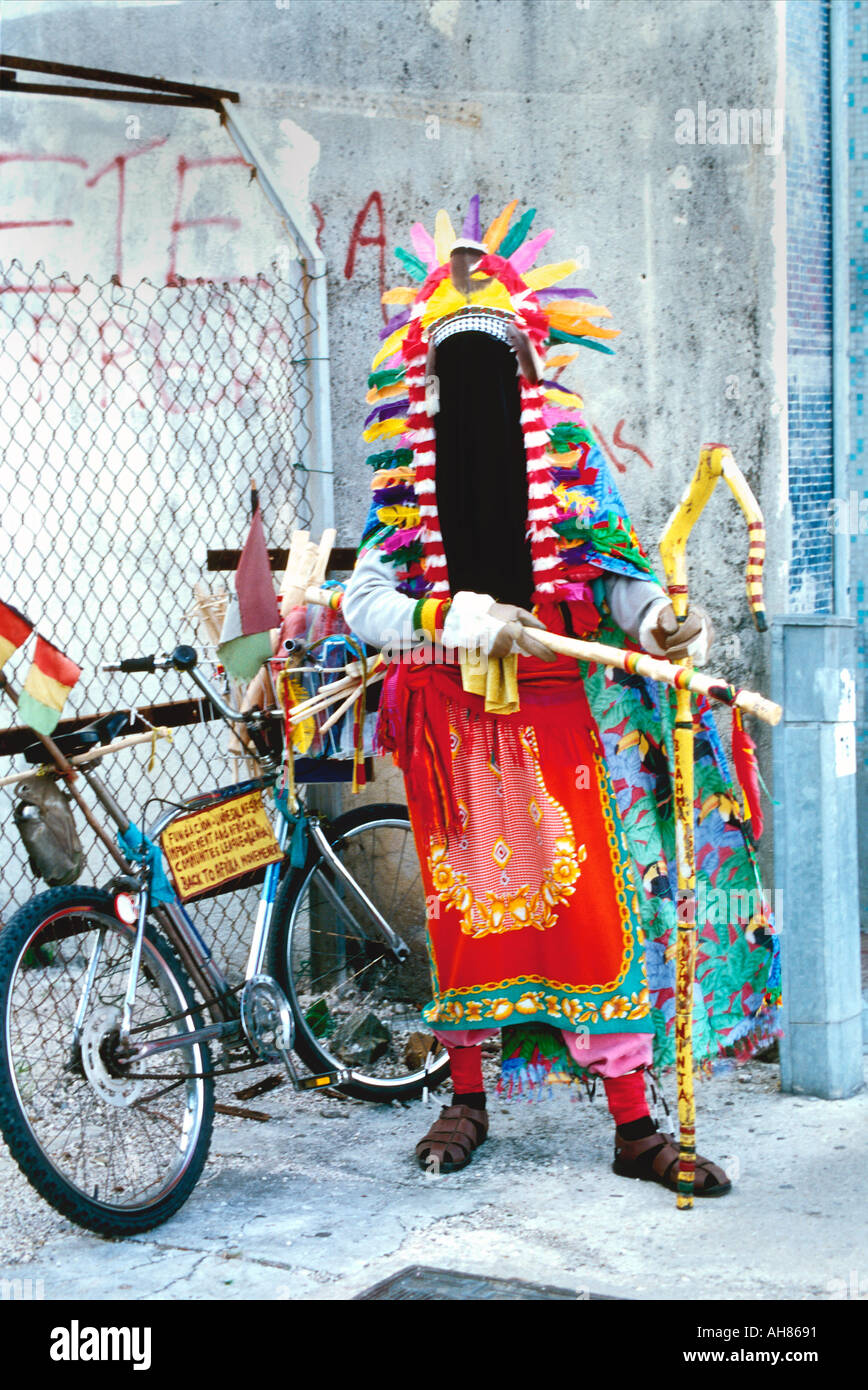 Anti-Pollution-Aktivist auf der Insel Curacao Stockfoto