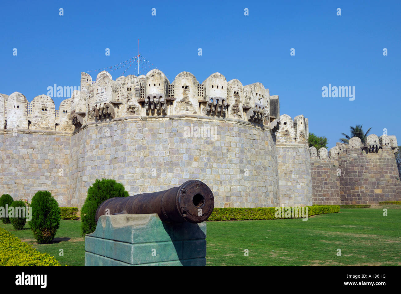 Bala Hisar Tor Golconda Fort Hyderabad Andhra Pradesh, Indien Stockfoto