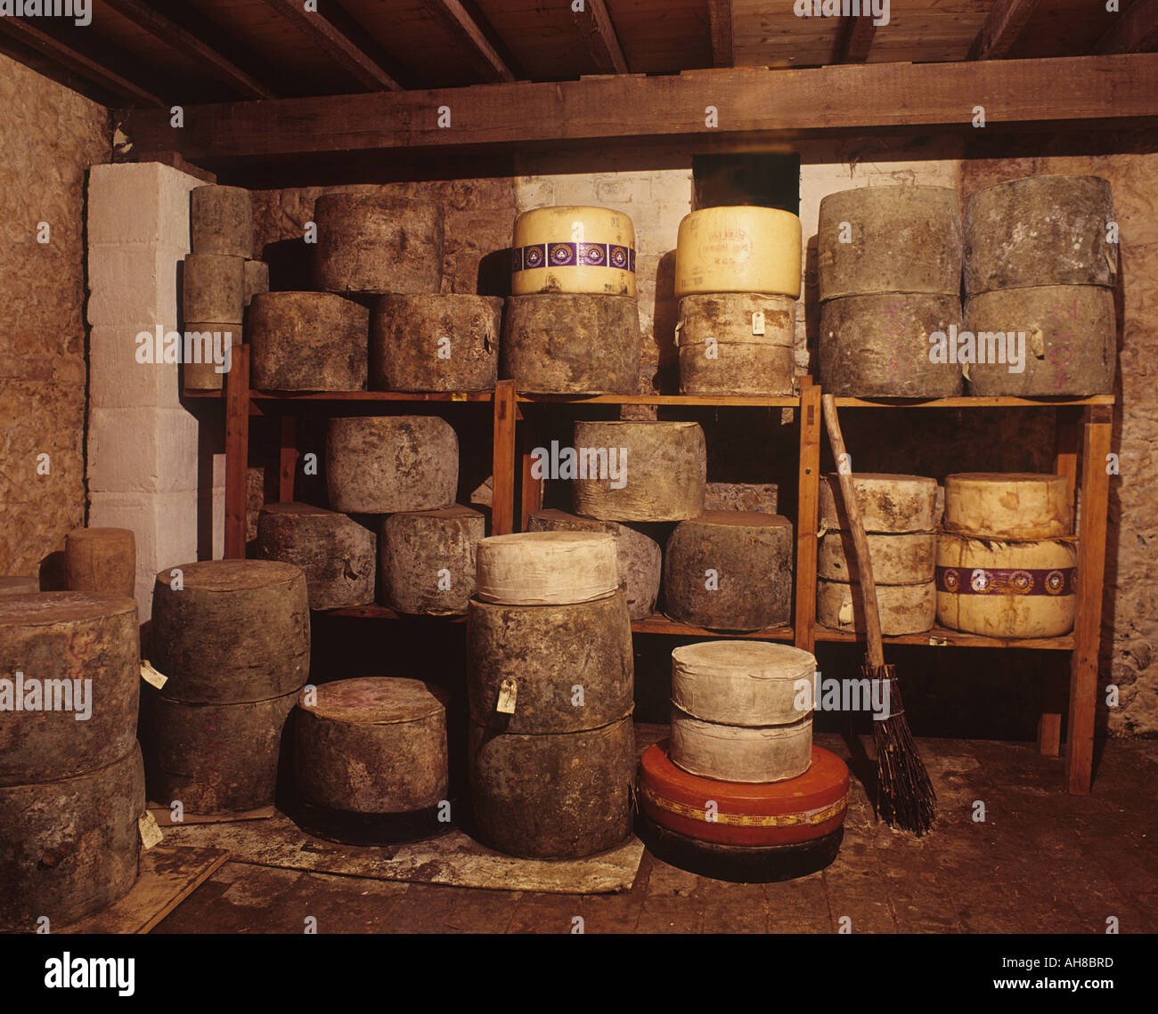 Käsekeller Stockfoto