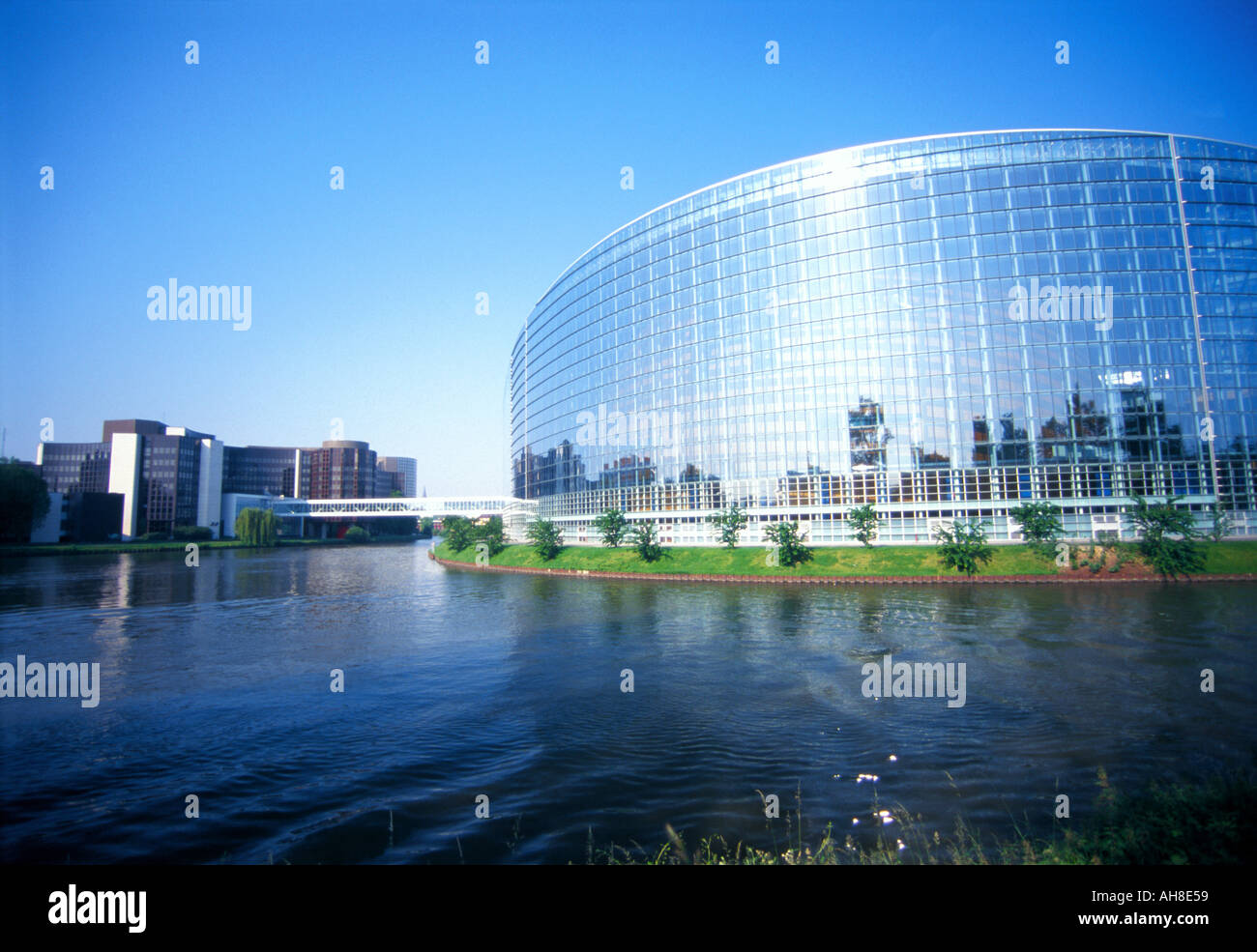 Frankreich Elsass Straßburg europäischen Parlamentsgebäude Stockfoto