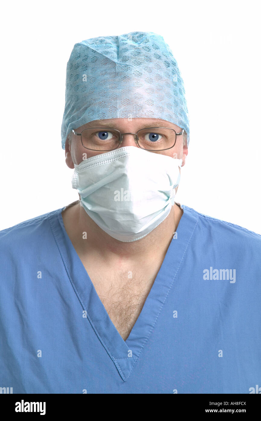 Kopf und Schultern Porträt Chirurg Stockfoto