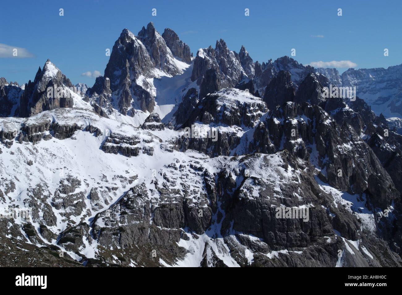 Tre Cima Di Lavaredo, Dolomiten, Italien, Europa Stockfoto