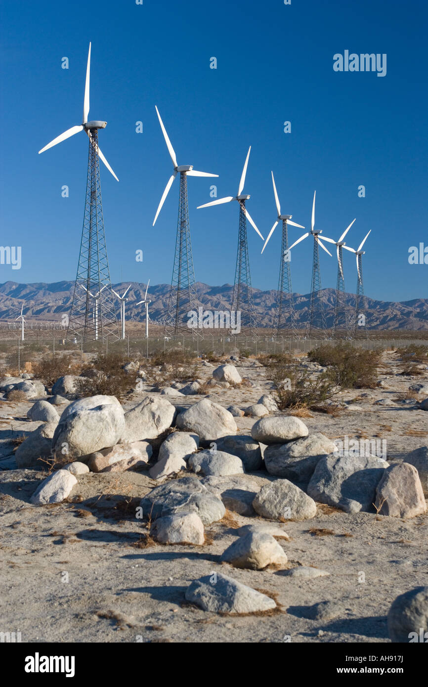 Windpark Stockfoto