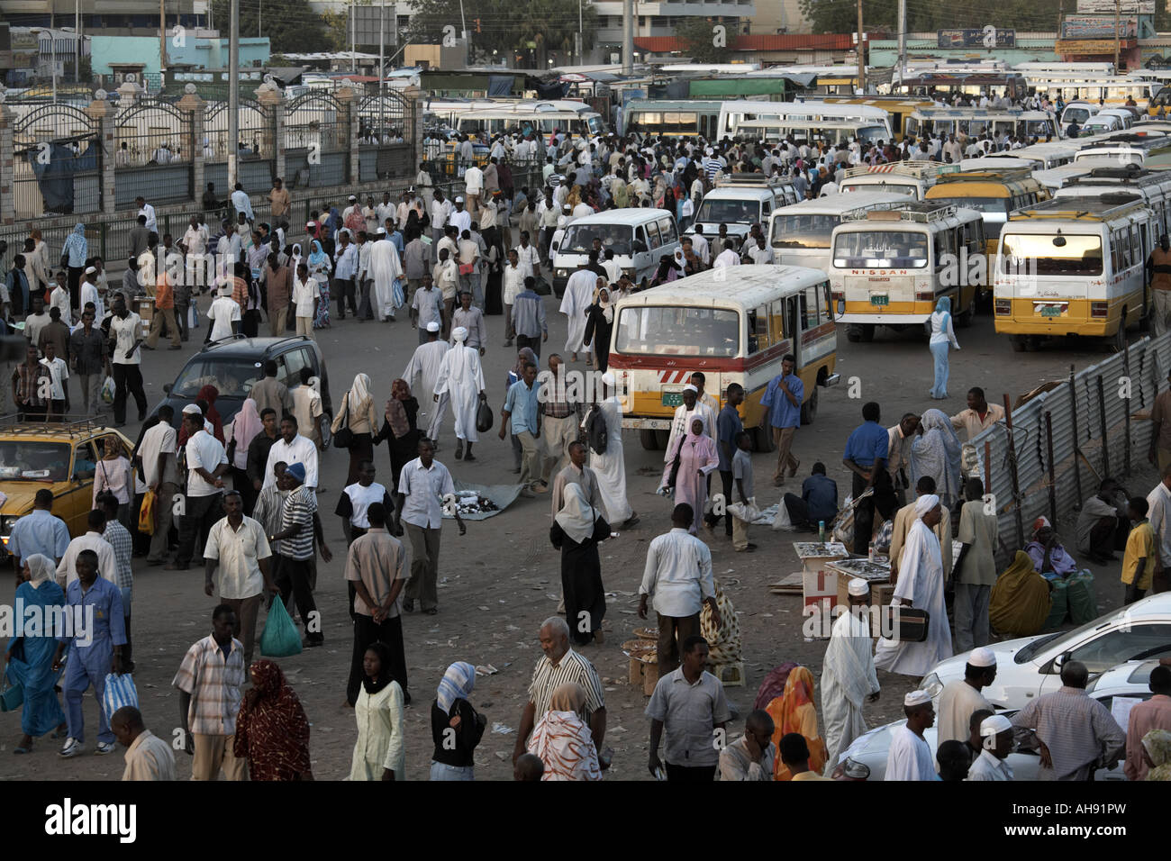 Souk al-Arabi, das Zentrum von Khartoum, Sudan Stockfoto