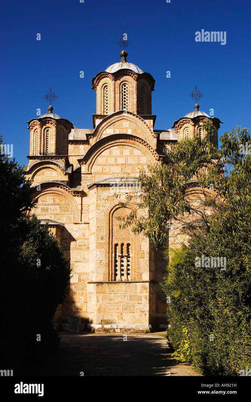 Kloster Gračanica, in der Nähe von Prishtina, Kosovo Stockfoto