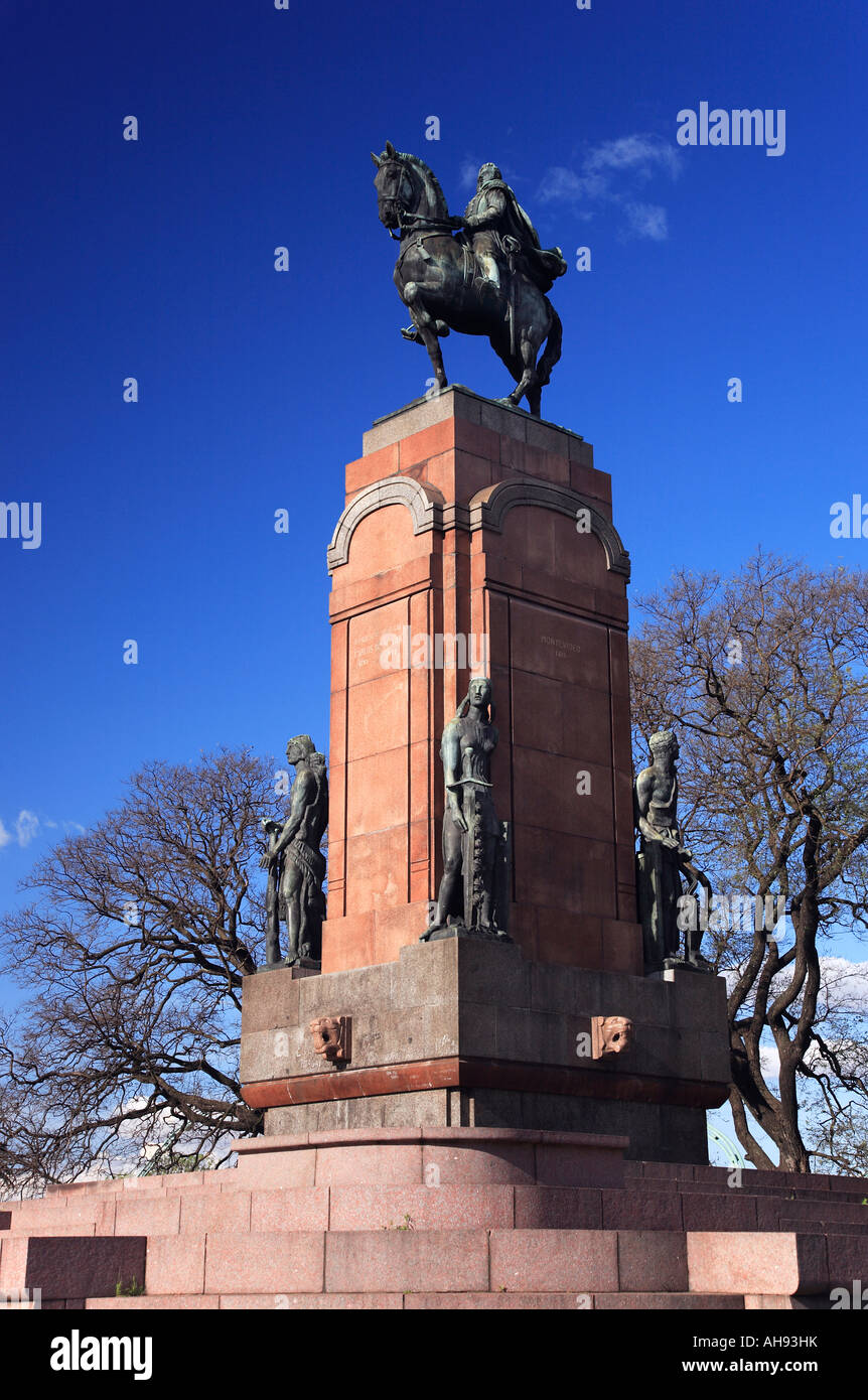 Denkmal für general Carlos Maria de Alvear, Recoleta, Buenos Aires, Argentinien Stockfoto