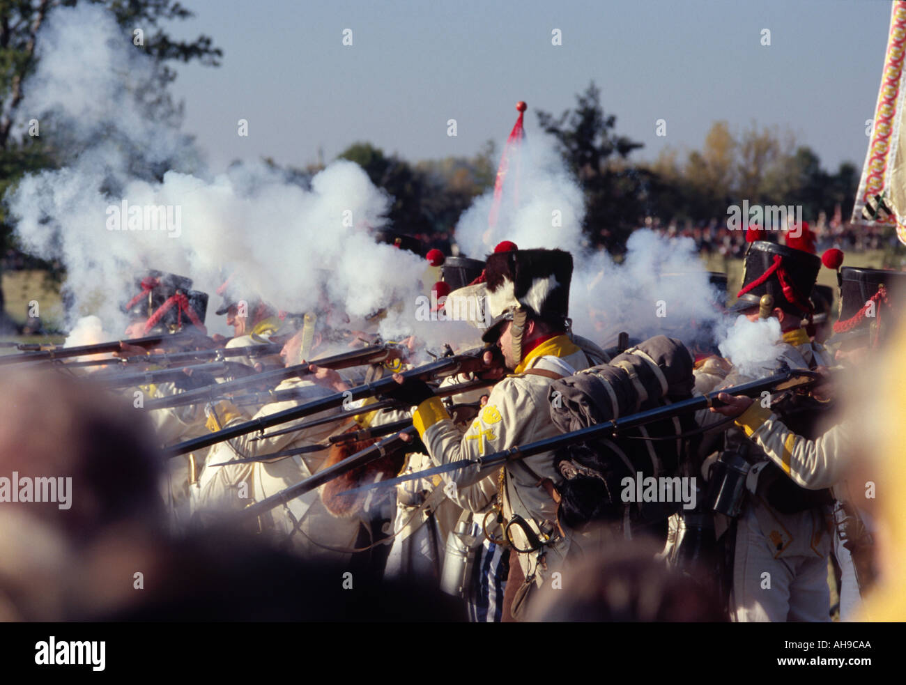 Leistung Völkerschlacht bei Leipzig 1813 Stockfoto