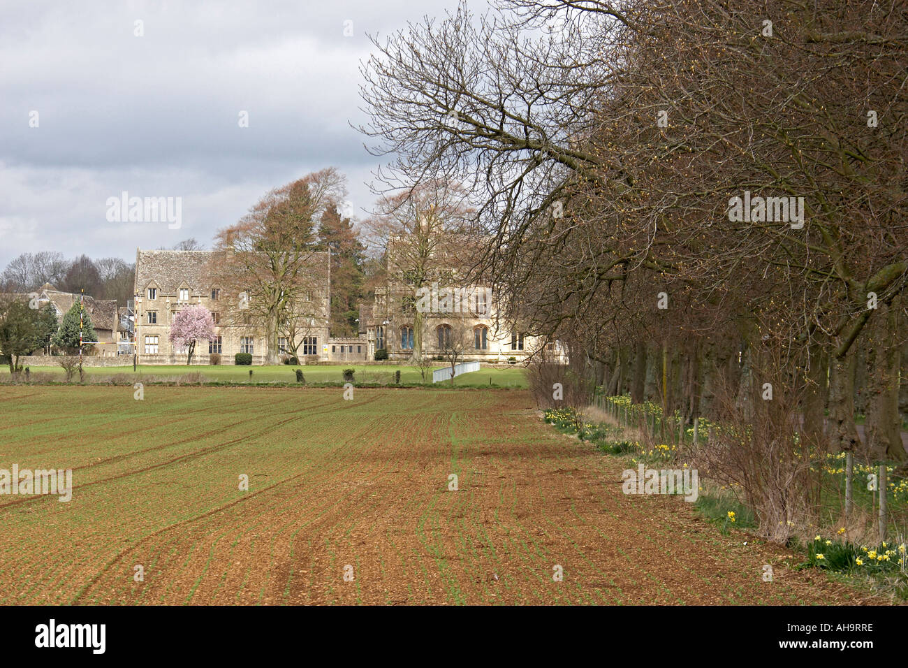 Royal Agricultural College in Cotswold hills Gloucestershire England UK Stockfoto