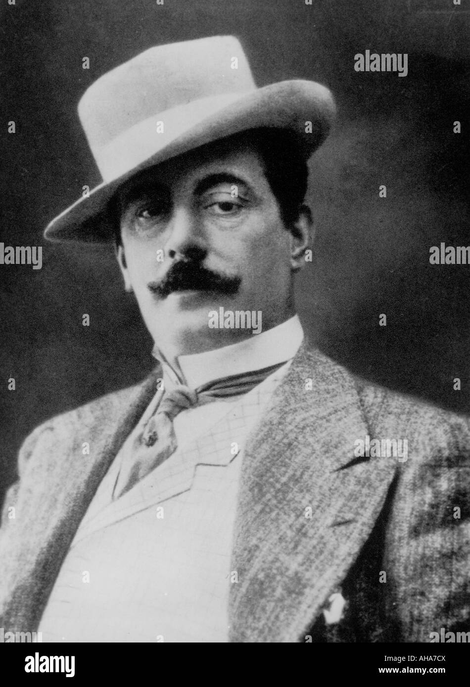 GIACOMO PUCCINI italienischer Oper Komponist 1858 bis 1924 Stockfoto