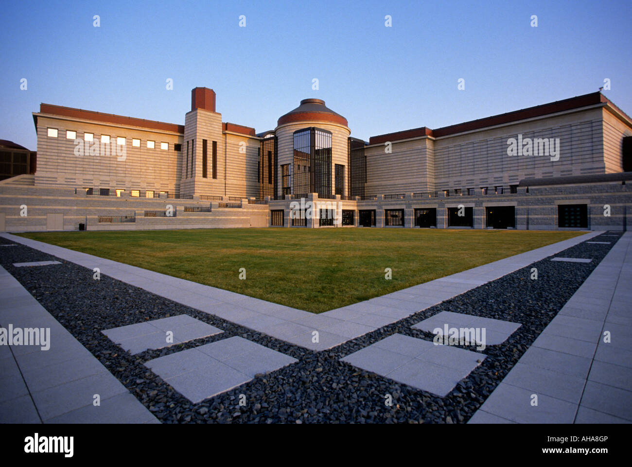 MARKANTE ARCHITEKTUR DES MINNESOTA HISTORY CENTER, INNENSTADT VON ST. PAUL, MINNESOTA. VEREINIGTE STAATEN VON AMERIKA Stockfoto