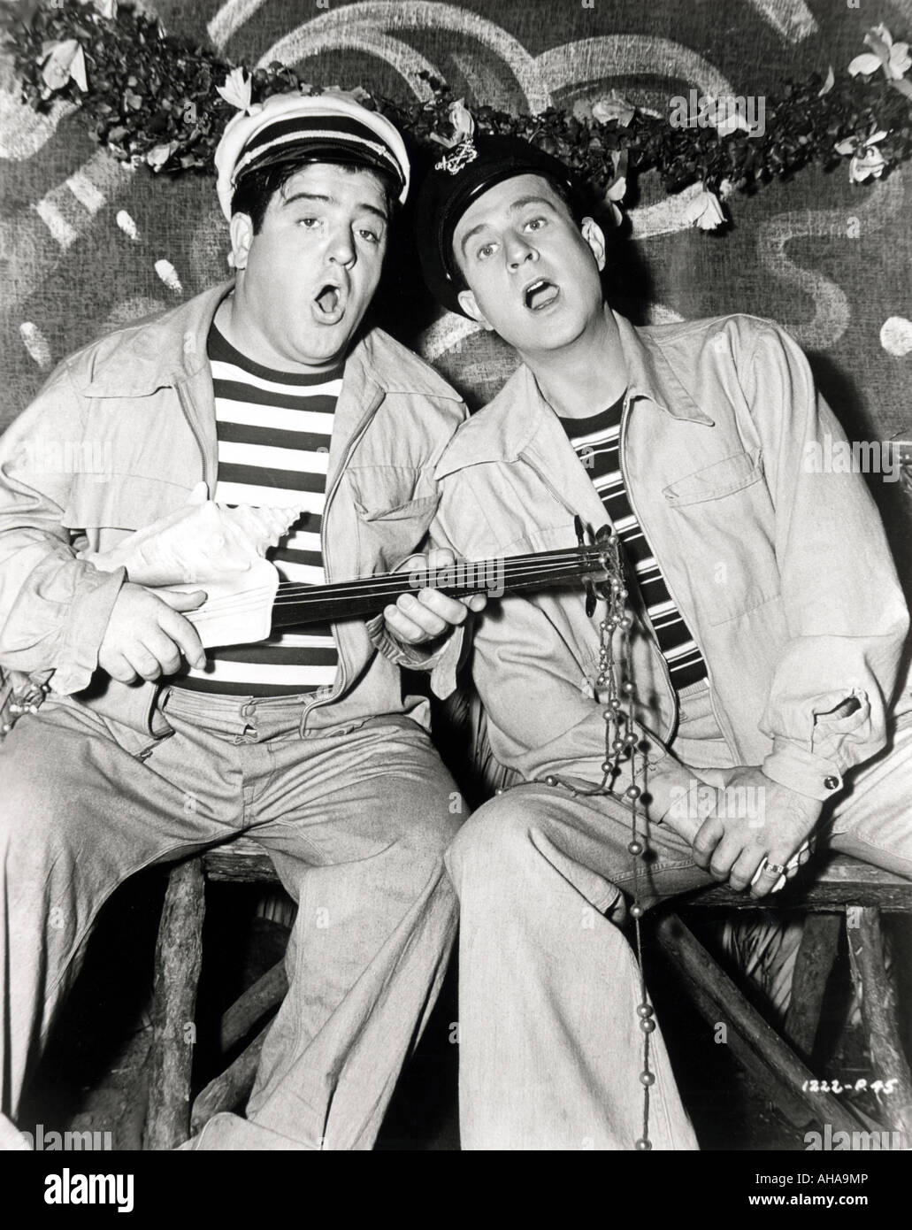 ABBOTT und COSTELLO Bud Abbott und Lou Costello U.S. Film Comedy-duo Stockfoto