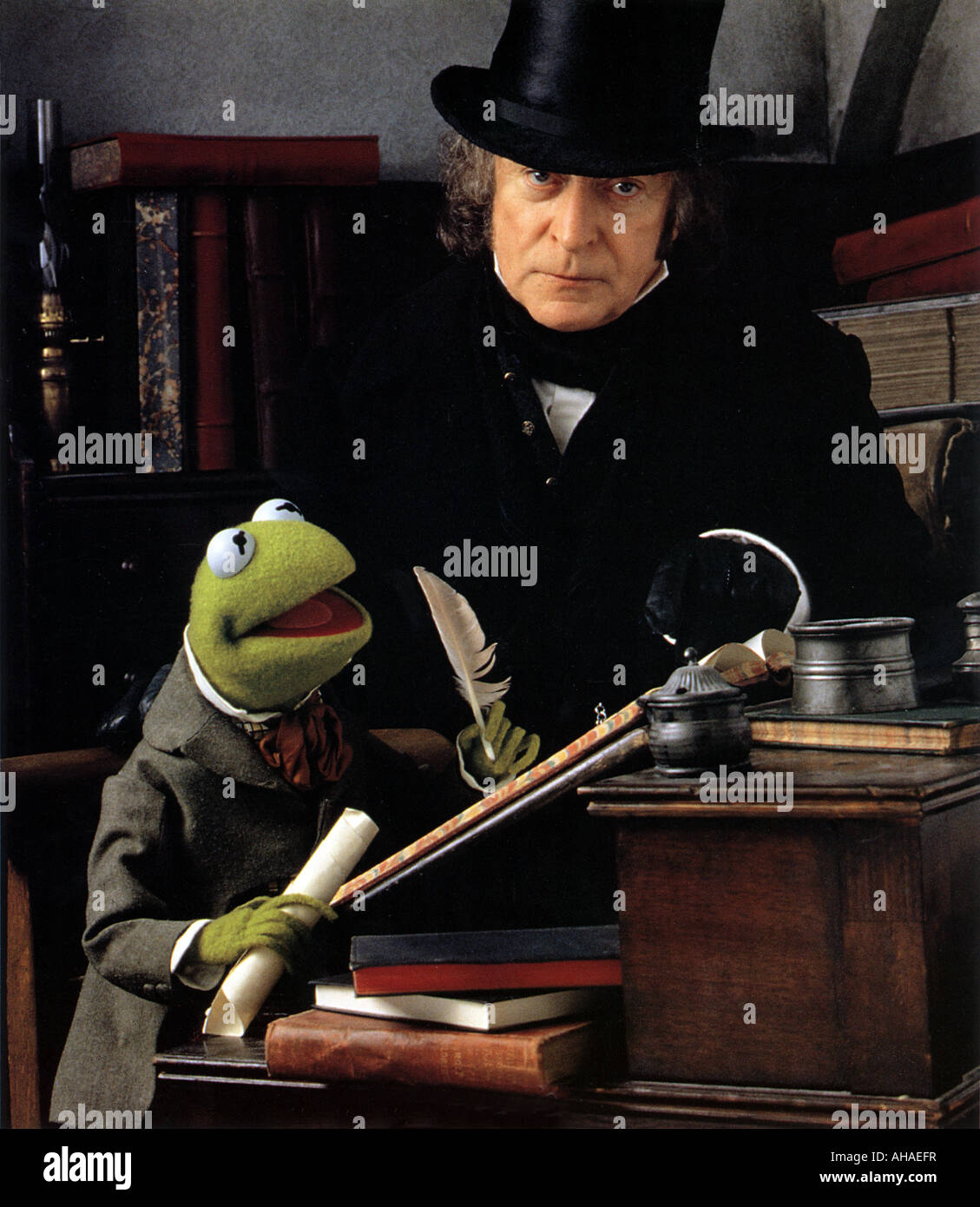 MUPPET CHRISTMAS CAROL 1992 Buena Vista Film mit Michael Caine und Kermit Stockfoto