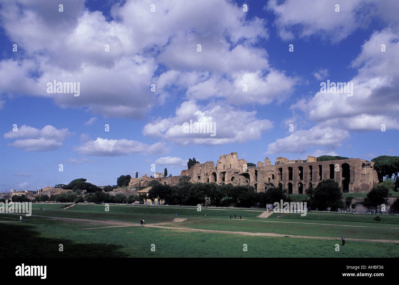 Circo Massimo Palatino Hill Rom Latium Italien Stockfoto