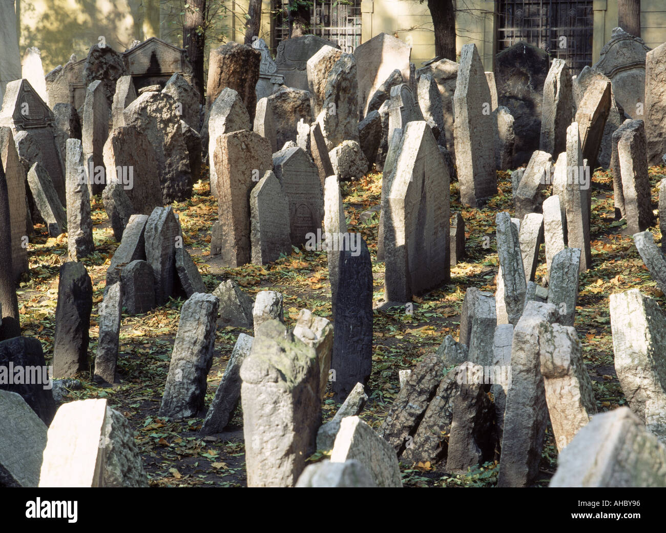 Alte jüdische Friedhof in Prag-Tschechien Stockfoto