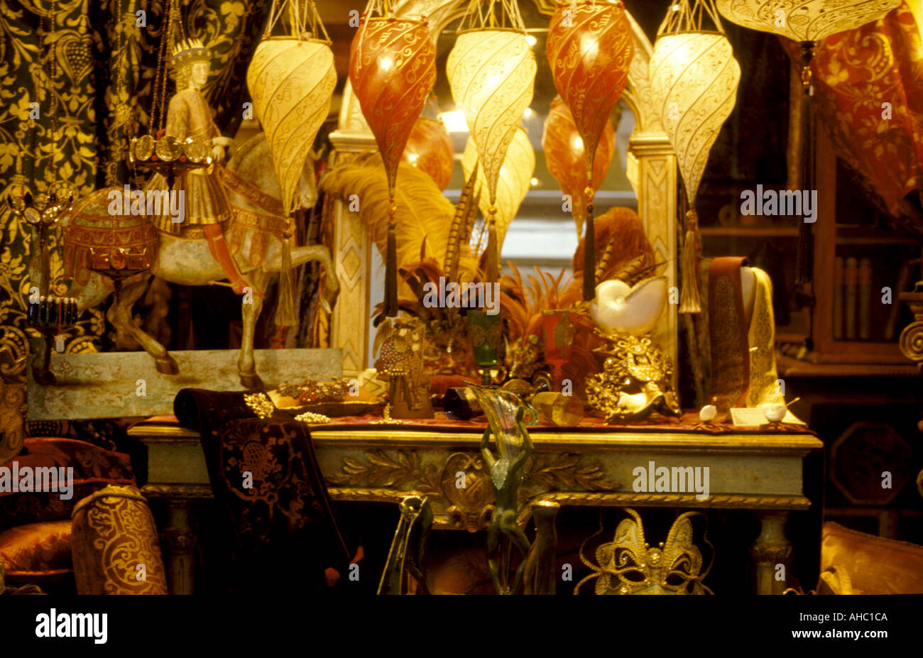 Antiquar Shop Venedig Veneto Italien Stockfoto