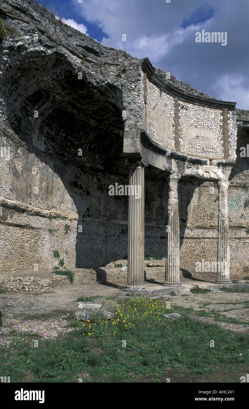 Tempio della Fortuna Palestrina Lazio Italien Stockfoto