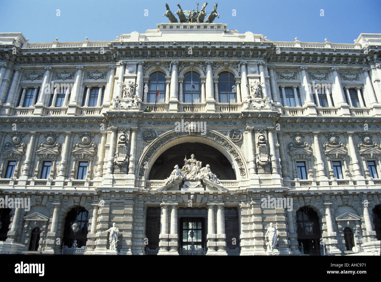 Palazzo di Giustizia Rom Latium Italien Stockfoto