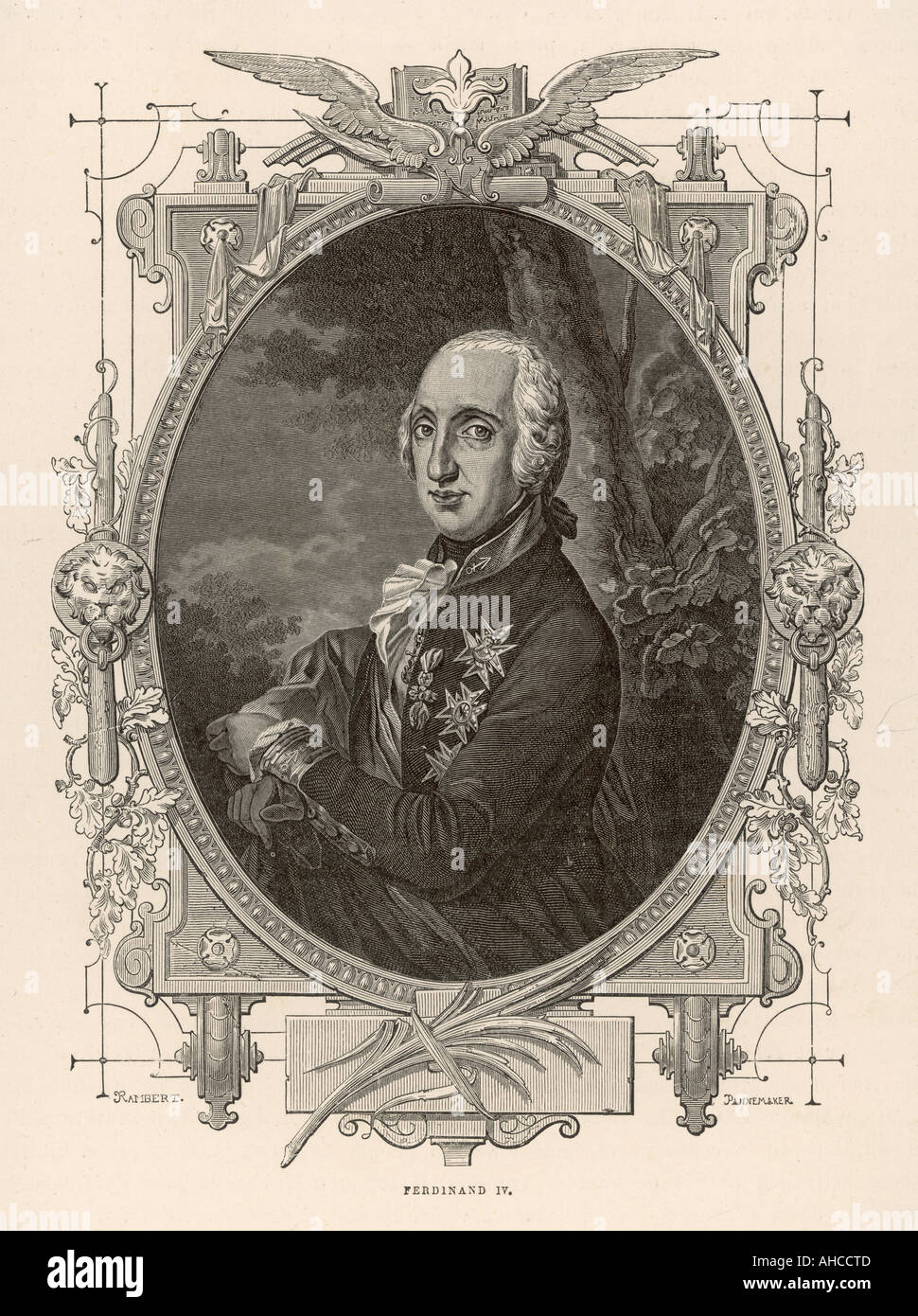 Ferdinand Iv. von Neapel Stockfoto