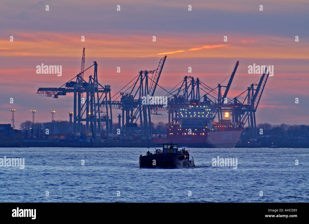Hamburger Hafen Stockfoto