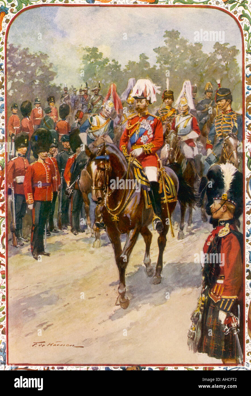 George V als Soldat Stockfoto