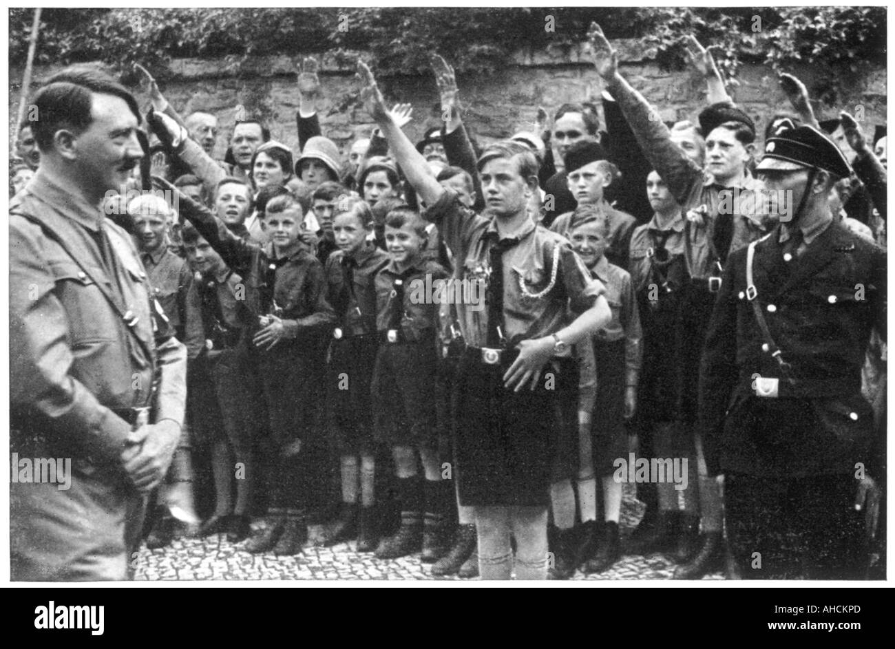 Hitlerjugend Hitler Stockfoto