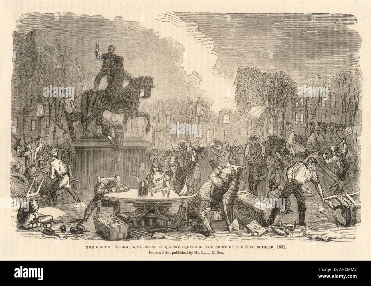 Bristol Riot 1831 Cassel Stockfoto
