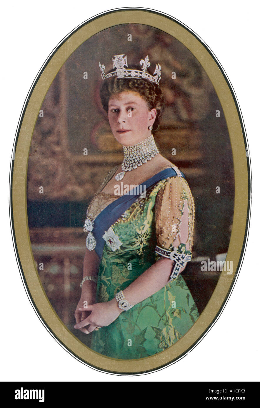 Queen Mary Koh ich Noor Stockfoto