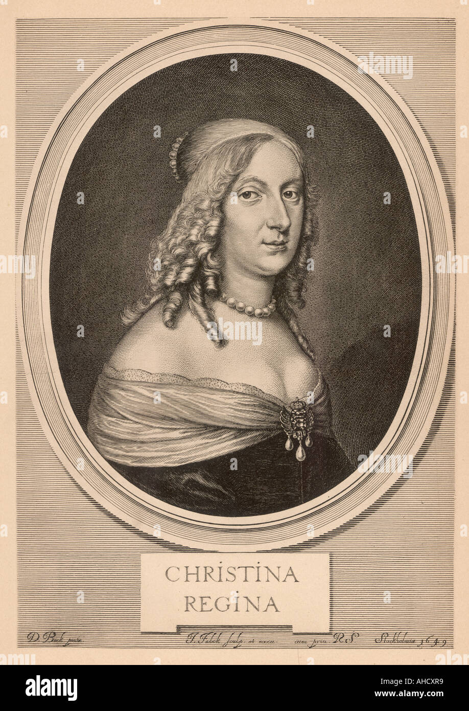 Christina Sweden Fursten Stockfoto