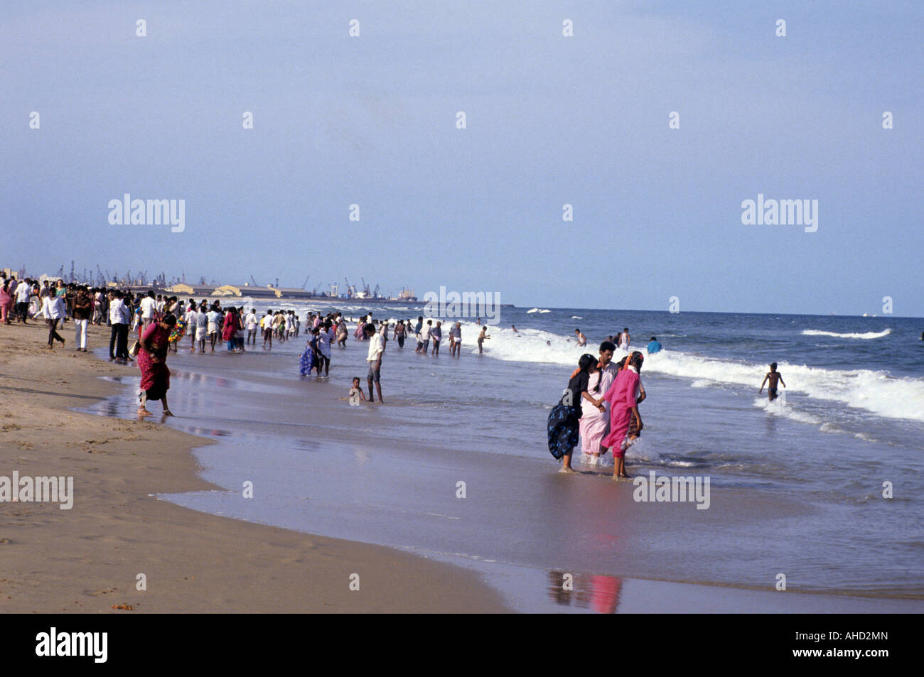 Süd Indien Tamil Nadu Chennai Beach Stockfoto