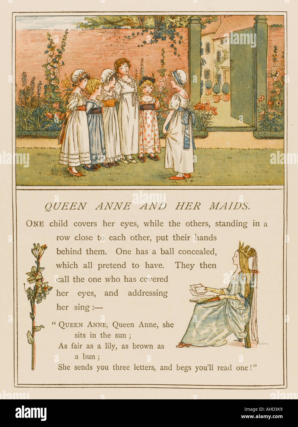 Spiel-Queen Anne Maids Stockfoto