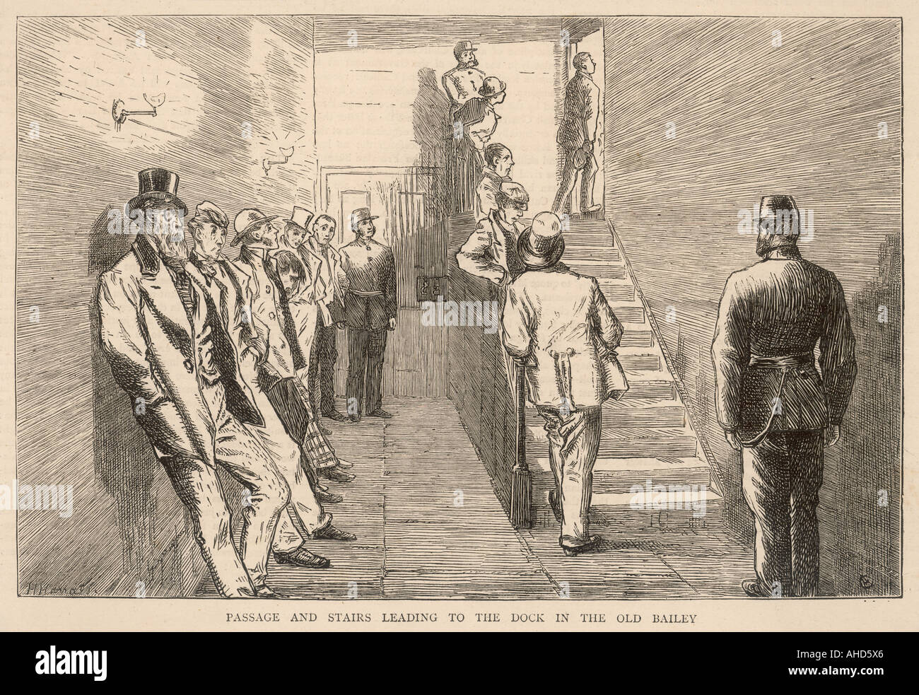Gefangenen Old Bailey Stockfoto
