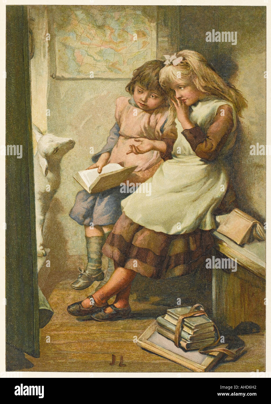 Mary Had A Little Lamb Stockfoto