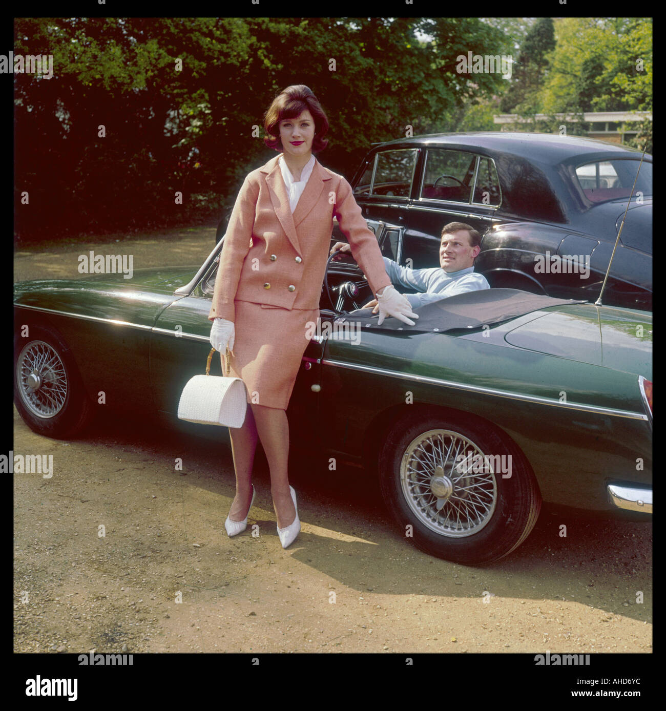 Paar Mgb 1960er Jahre Stockfoto