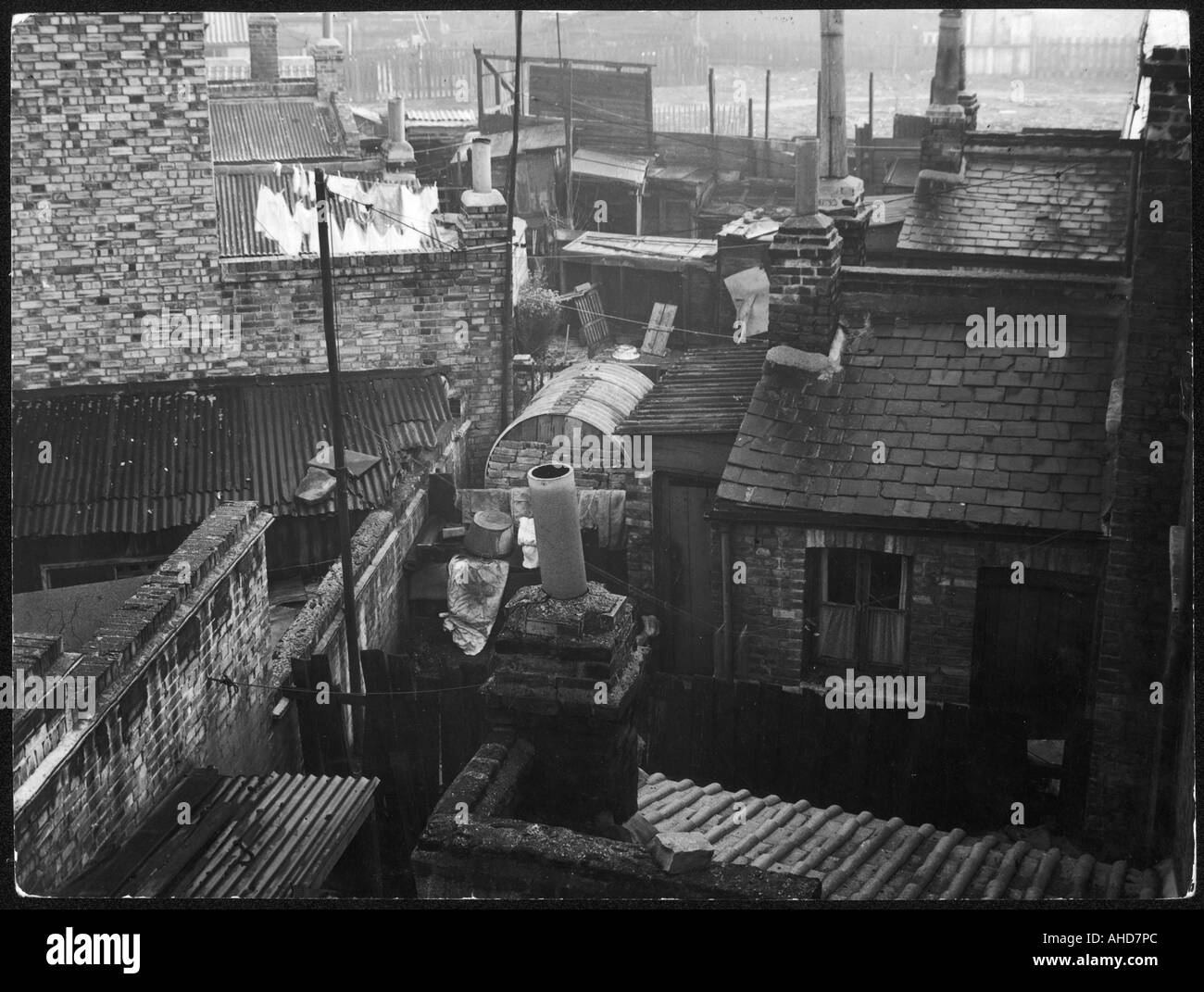 East End Rücken an Rücken Stockfoto