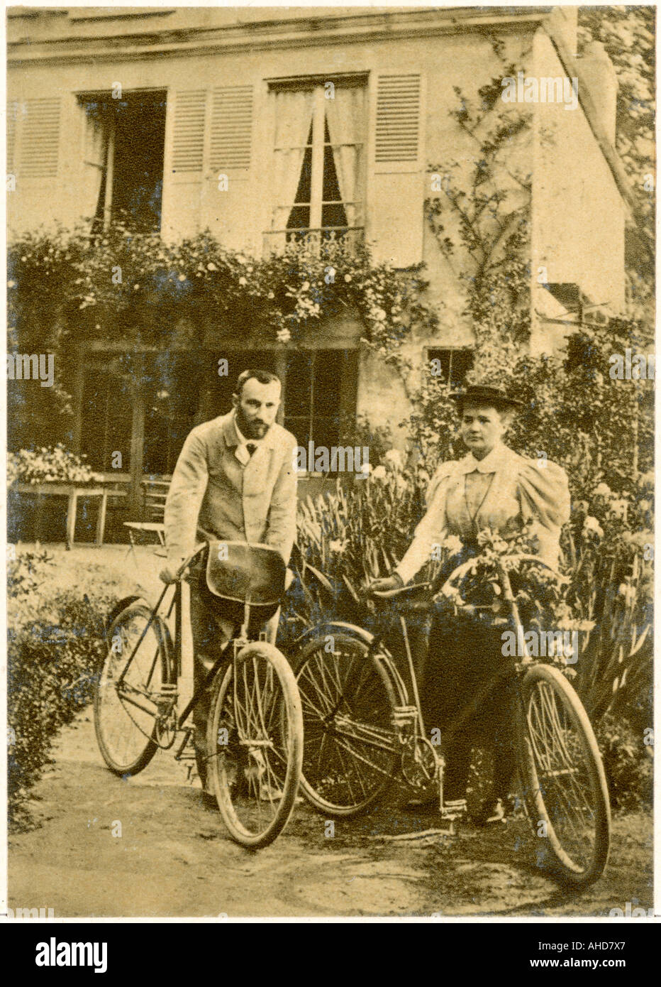 Kurien auf Fahrrädern Stockfoto