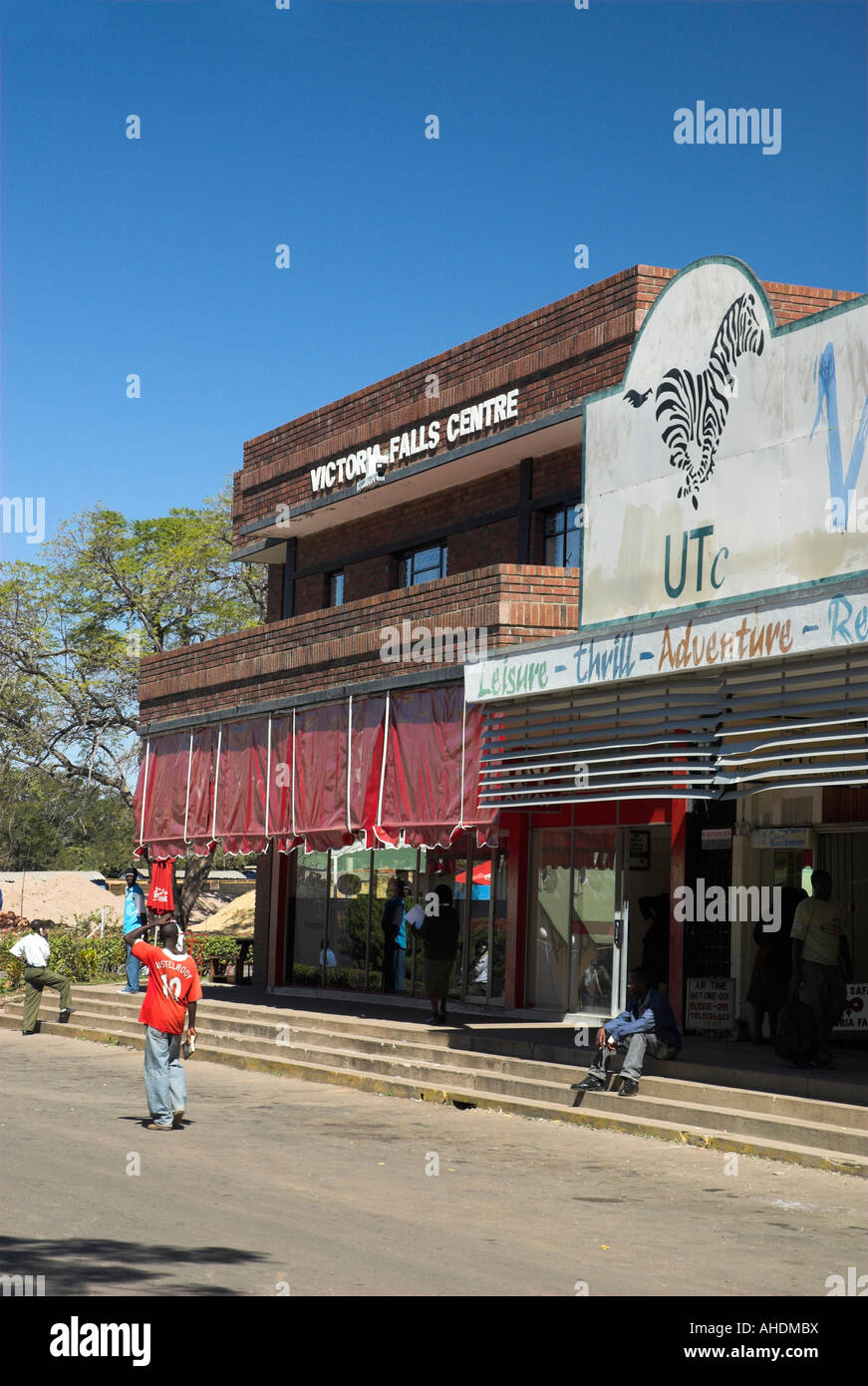 Wimpy Ecke, Viktoriafälle, Simbabwe Stockfoto