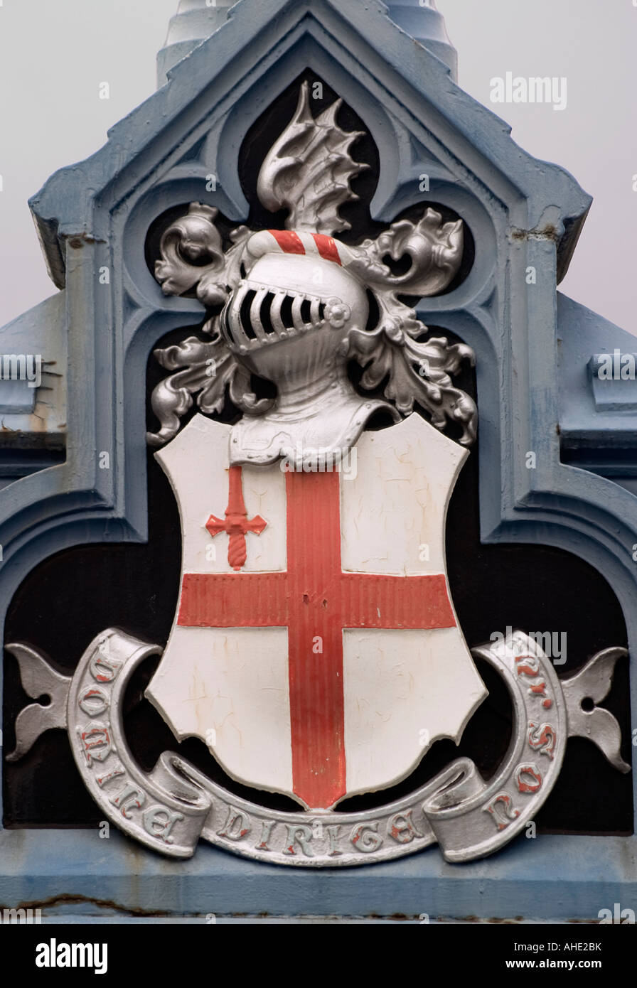 Wappen von London Tower Bridge-London Stockfoto