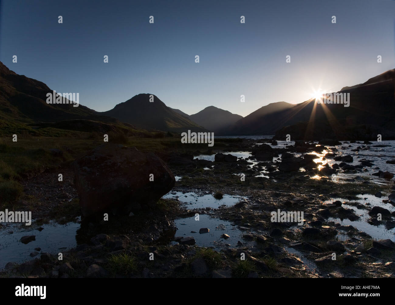 Wastwater im Morgengrauen Stockfoto