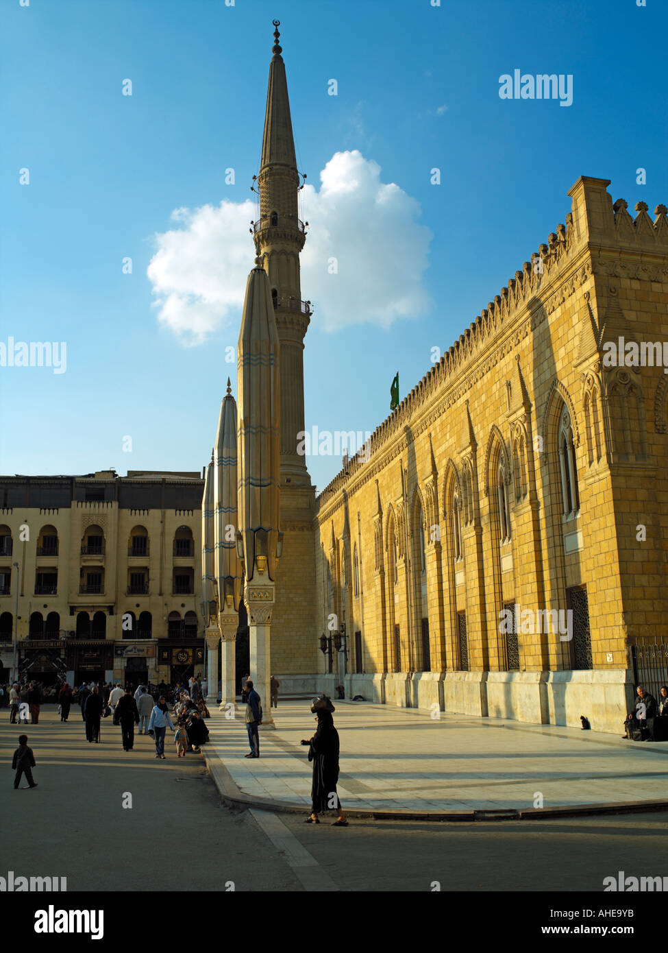 Moschee von Sayyidna Al Hussein in Kairo Stockfoto