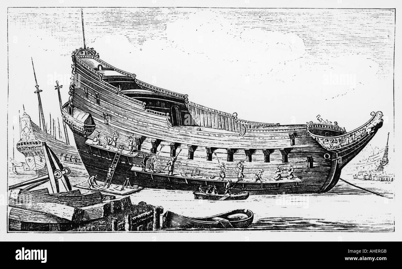 Schiffsbau-C17 Stockfoto